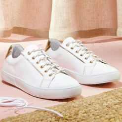 Femme Cosmoparis Baskets^Sneakers en Cuir Vivea blanches