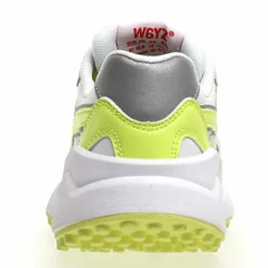 Sneakers en Cuir Wolf blanc/jaune fluo-W6YZ Sale