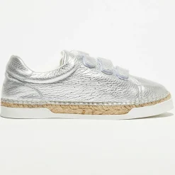 Femme Canal Saint Martin Baskets^Sneakers en Cuir Wonder argentées