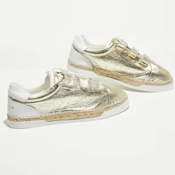 Femme Canal Saint Martin Baskets^Sneakers en Cuir Wonder dorées