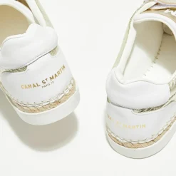 Femme Canal Saint Martin Baskets^Sneakers en Cuir Wonder dorées