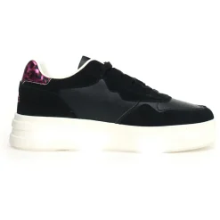 Femme W6YZ Baskets^Sneakers en Cuir Xenia noires
