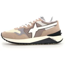 Sneakers en Cuir Yak beiges-W6YZ