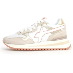 Femme W6YZ Baskets^Sneakers en Cuir Yak beiges