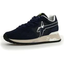 Sneakers en Cuir Yak bleu marine-W6YZ Sale