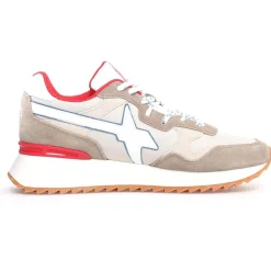 Sneakers en Cuir Yak grises-W6YZ Sale