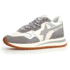 Sneakers en Cuir Yak grises-W6YZ Online
