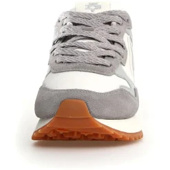 Sneakers en Cuir Yak grises-W6YZ Online
