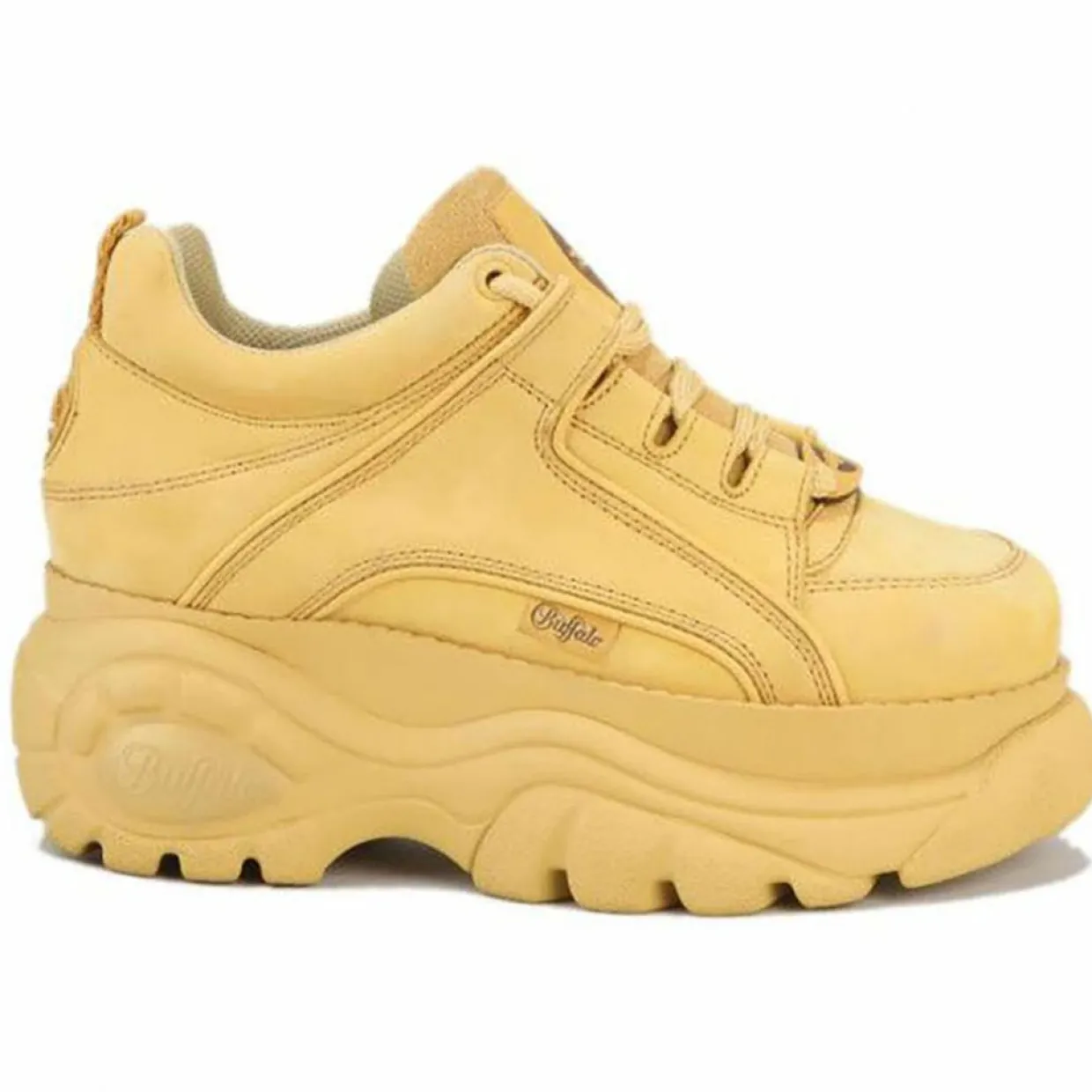 Femme Buffalo Baskets^Sneakers en Nubuck beiges