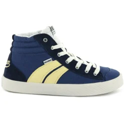Femme Palladium Baskets^Sneakers en Toile Pallaphoenix Cuff Rto bleu/jaune