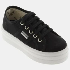 Femme Victoria Baskets^Sneakers en Toile WW noires