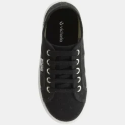 Femme Victoria Baskets^Sneakers en Toile WW noires