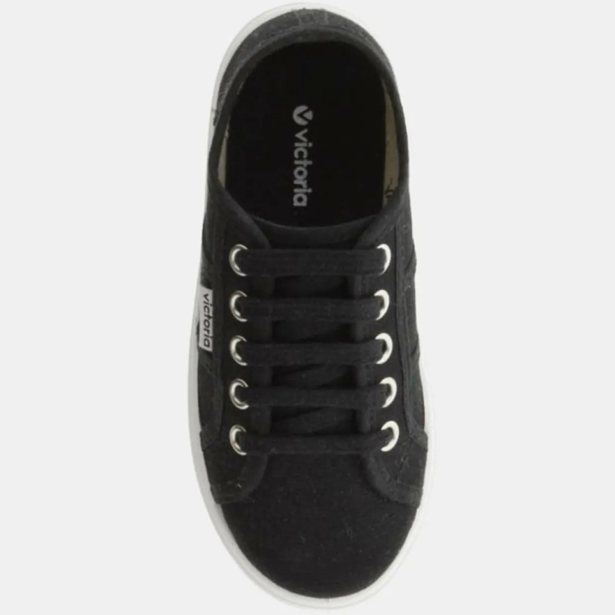 Femme Victoria Baskets^Sneakers en Toile WW noires