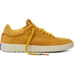 Femme Barracuda Baskets^Sneakers en Velours de cuir Sophia jaunes
