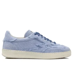 Femme Moa Concept Baskets^Sneakers en Velours de Cuir bleu