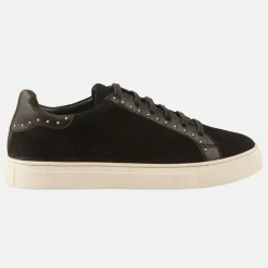 Sneakers en Velours de Cuir Clara noires-Minelli Hot