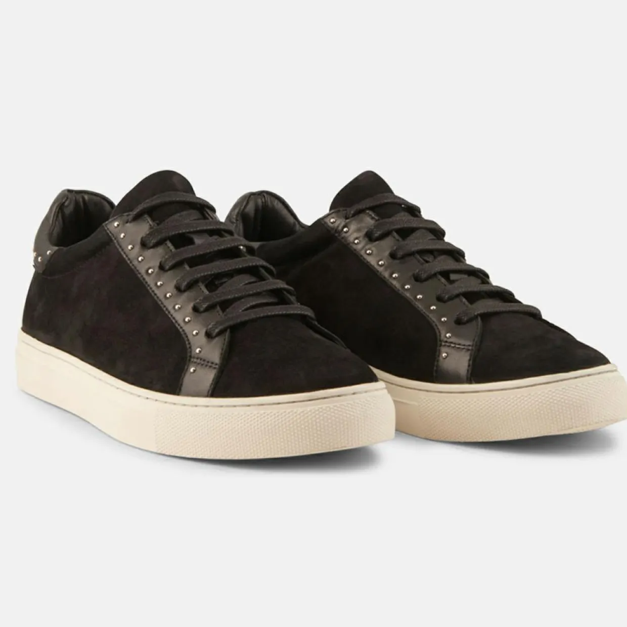 Sneakers en Velours de Cuir Clara noires-Minelli Hot