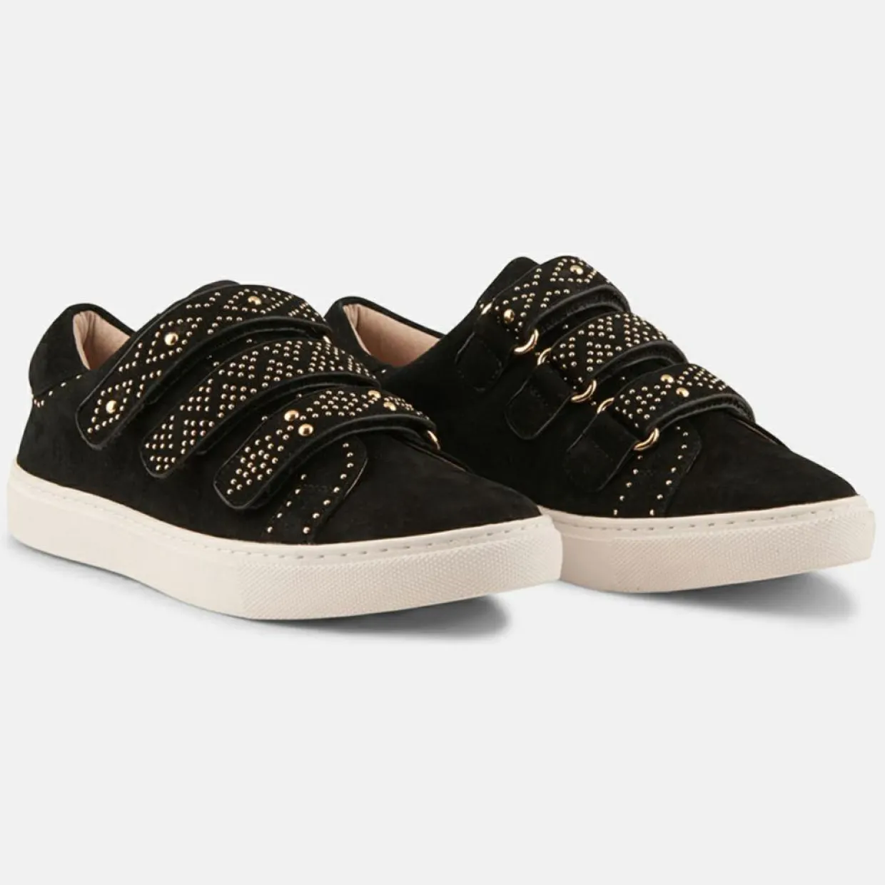 Sneakers en Velours de Cuir Lucie noires-Minelli Outlet