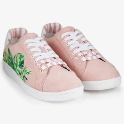 Femme Mellow Yellow Baskets^Sneakers en Velours de Cuir Faleaf roses