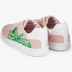 Femme Mellow Yellow Baskets^Sneakers en Velours de Cuir Faleaf roses