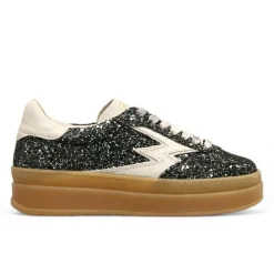 Femme Moa Concept Baskets^Sneakers en Velours de Cuir Double vert