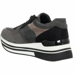 Femme Laura Biagiotti Baskets^Sneakers Ilona noir/argenté