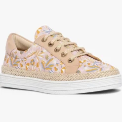 Femme Bocage Baskets^Sneakers Loris imprimées pêche