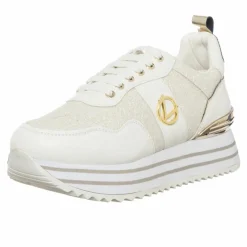 Femme Loretta by Loretta Baskets^Sneakers Lurex blanc/doré