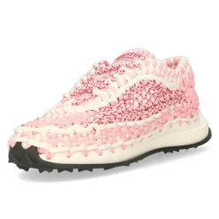 Femme Valentino Baskets^Sneakers macramé blanc/rose