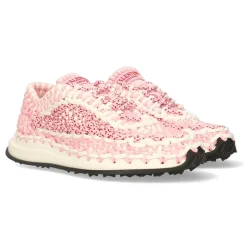 Femme Valentino Baskets^Sneakers macramé blanc/rose