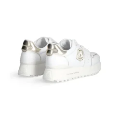 Femme Liu-Jo Baskets^Sneakers Maxi Wonder Blanches Or Clairs