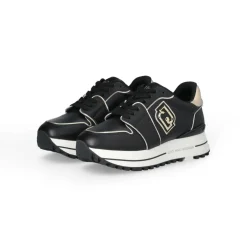 Sneakers Maxi Wonder Noires Or Clairs-Liu-Jo New