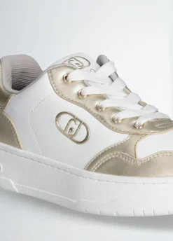 Femme Liu-Jo Baskets^Sneakers Me Blanches Or Clairs
