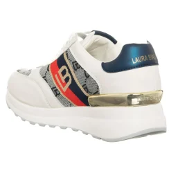Sneakers Ossy blanc/rouge/bleu marine-Laura Biagiotti Hot