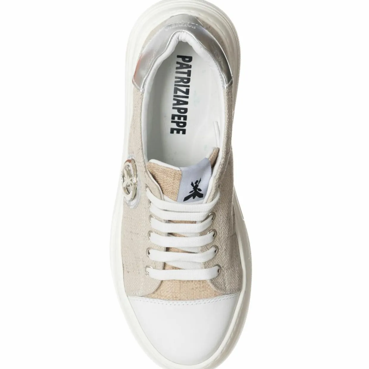 Sneakers Shina beige/argenté-Patrizia Pepe Sale
