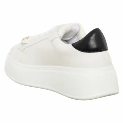 Sneakers Sona blanc/noir - Plateforme 5 cm-Loretta by Loretta Hot