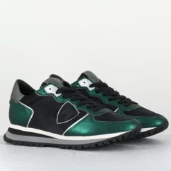 Femme Philippe Model Baskets^Sneakers TRPX low vert/noir