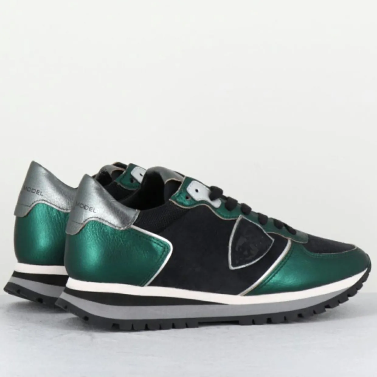 Femme Philippe Model Baskets^Sneakers TRPX low vert/noir