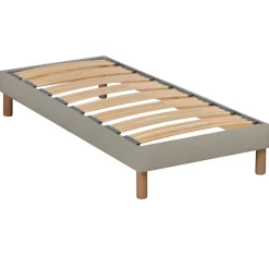 Sommier en bois Kit Lino beige - 90x200 cm-Hypsom