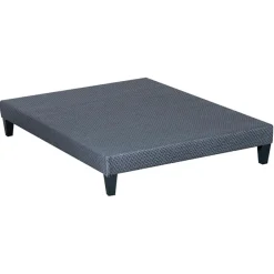 Sommier tapissier à lattes en Kit Délicatesse gris - 140x200 cm-Hypsom Best