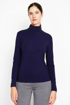 Femme Assuili Pulls^Sous-pull en Soie mélangée bleu nuit