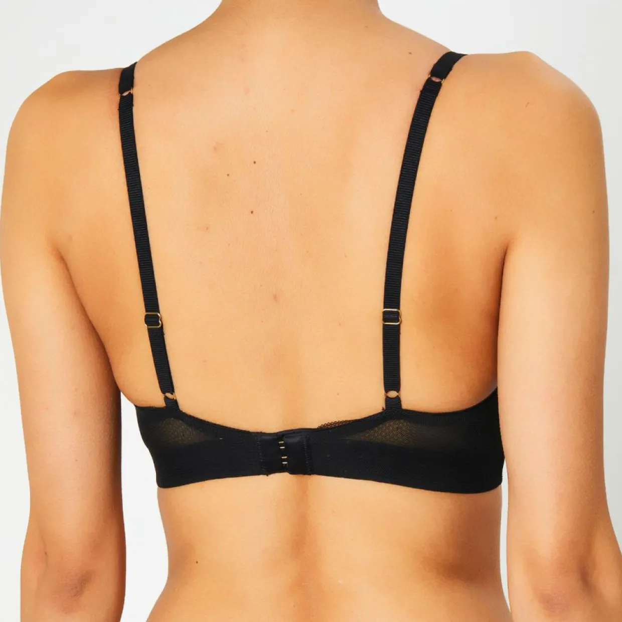 Soutien-gorge avec armatures en Soie mélangée Poprock noir-Huit Best