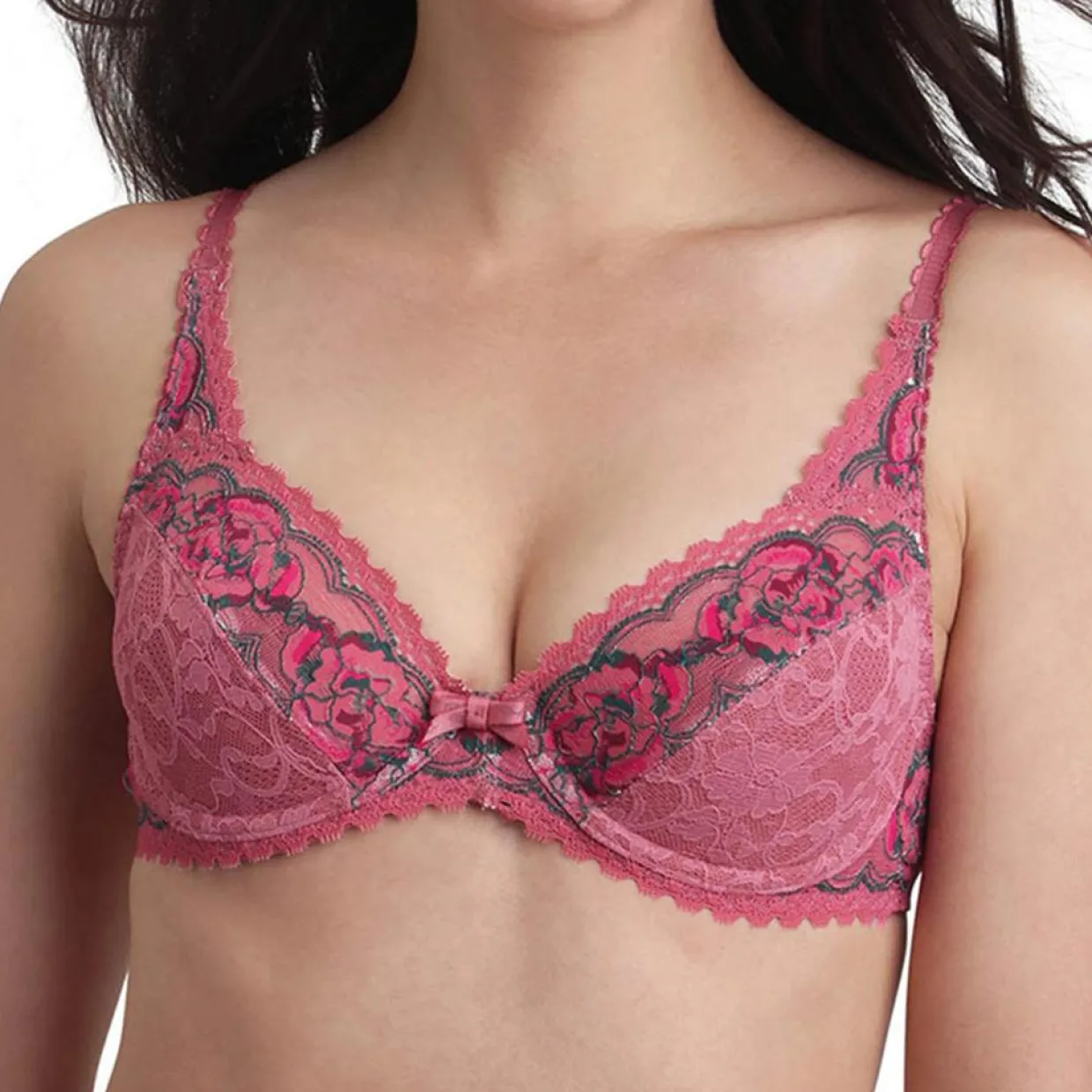 Femme Playtex Lingerie, Nuit^Soutien-gorge avec armatures Flower Elegance rose