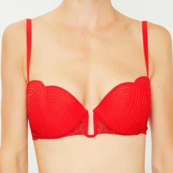 Femme La Perla Lingerie, Nuit^Soutien-gorge balconnet Garnet rouge