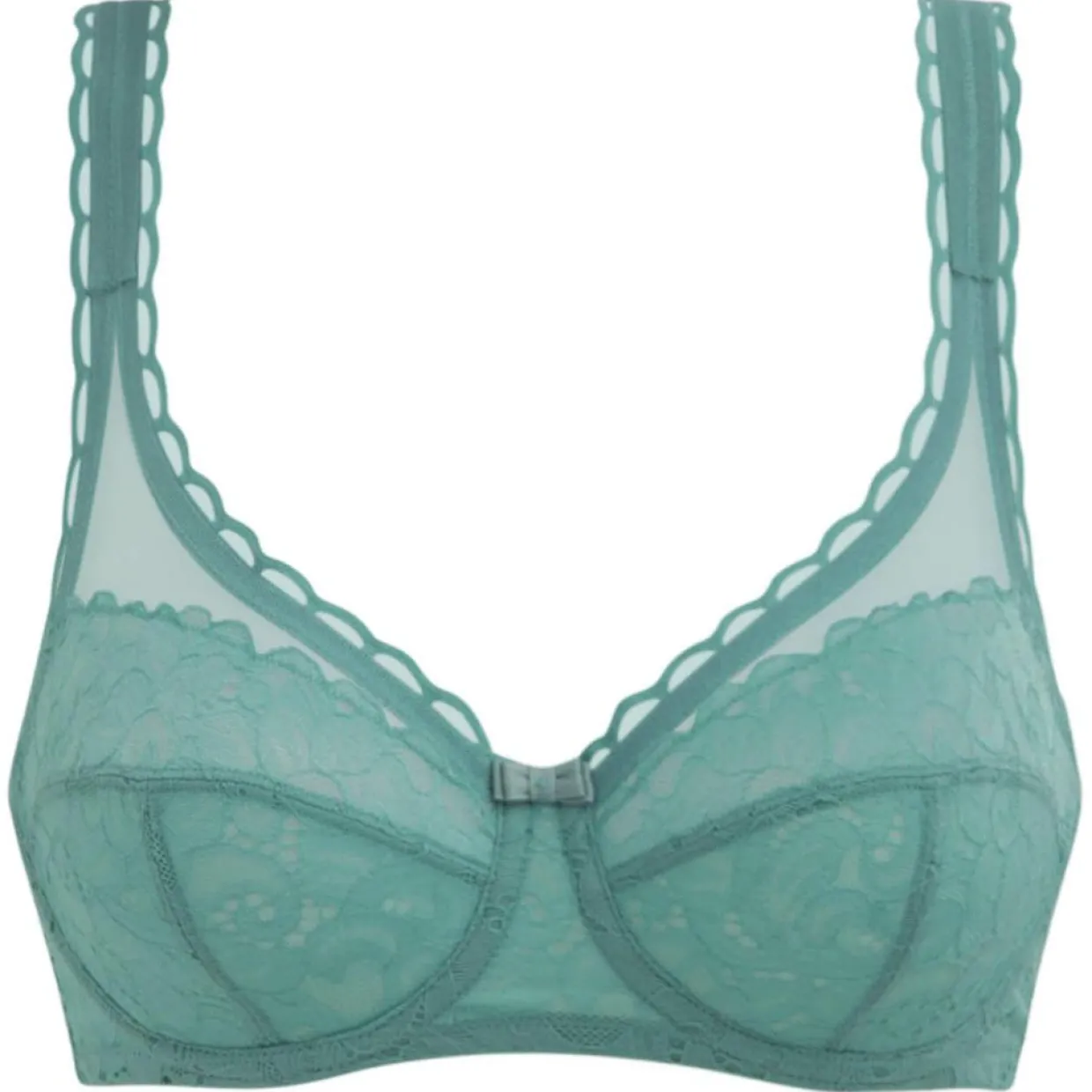 Soutien-gorge Coeur Croisé Feminin Dentelle bleu turquoise-Playtex Sale