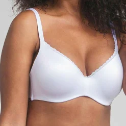Femme Playtex Lingerie, Nuit^Soutien-gorge coque amovibles armatures 24H Soft Absolu blanc