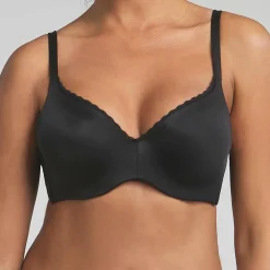 Femme Playtex Lingerie, Nuit^Soutien-gorge coque amovibles armatures 24H Soft Absolu noir
