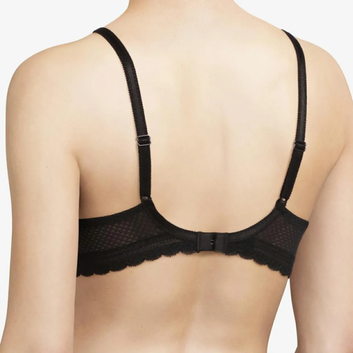 Femme Chantelle Lingerie, Nuit^Soutien-gorge coques enveloppant spacer Parisian noir