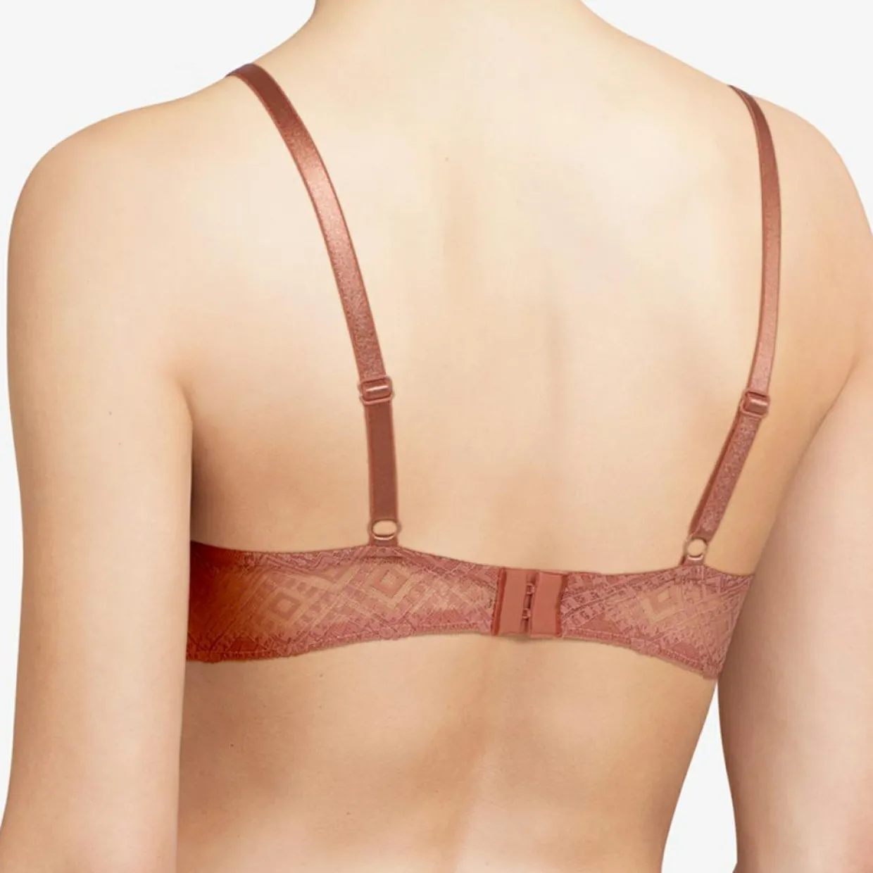 Femme Chantelle Lingerie, Nuit^Soutien-gorge coques push-up avec mousse Réaumur rose canyon