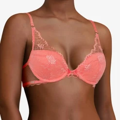 Femme Chantelle Lingerie, Nuit^Soutien-gorge coques Push-Up avec mousse Opéra rose goyave